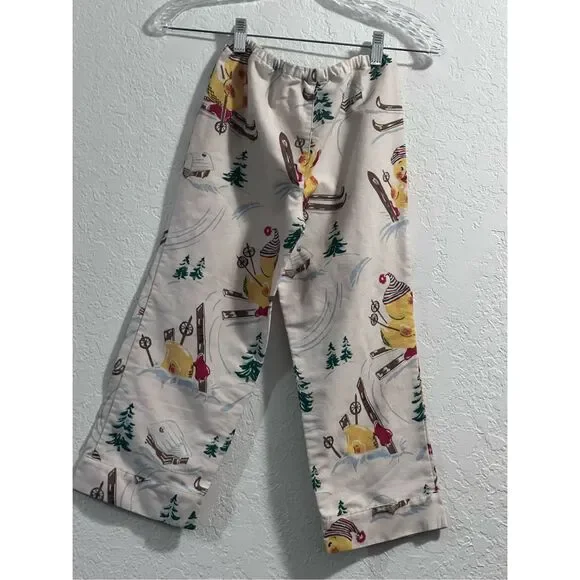 Nick & Nora Kids Rubber Ducky Ski Size 6x pajama pj pants